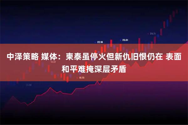 中泽策略 媒体：柬泰虽停火但新仇旧恨仍在 表面和平难掩深层矛盾