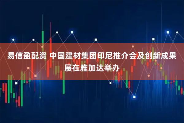 易信盈配资 中国建材集团印尼推介会及创新成果展在雅加达举办